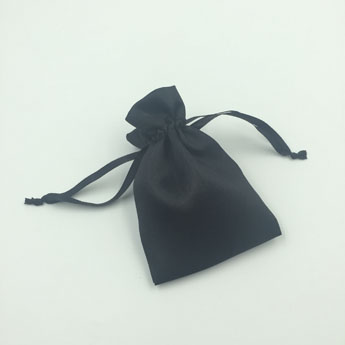 Satin black pouches
